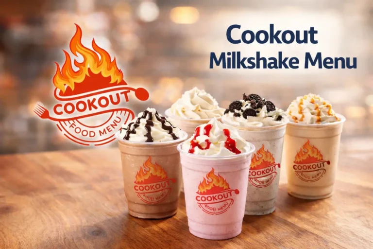cookout milkshakes menu